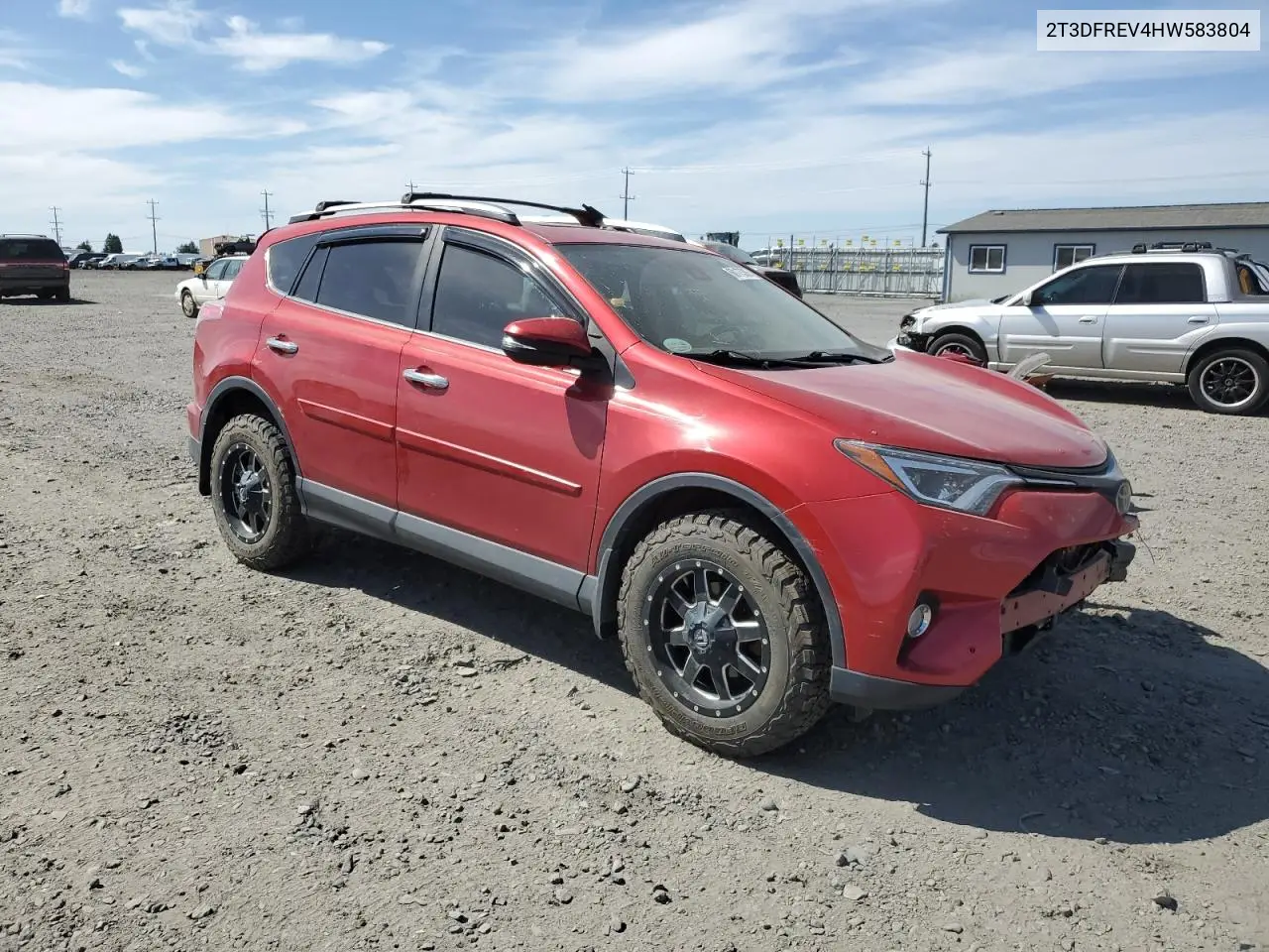 2017 Toyota Rav4 Limited VIN: 2T3DFREV4HW583804 Lot: 60175305