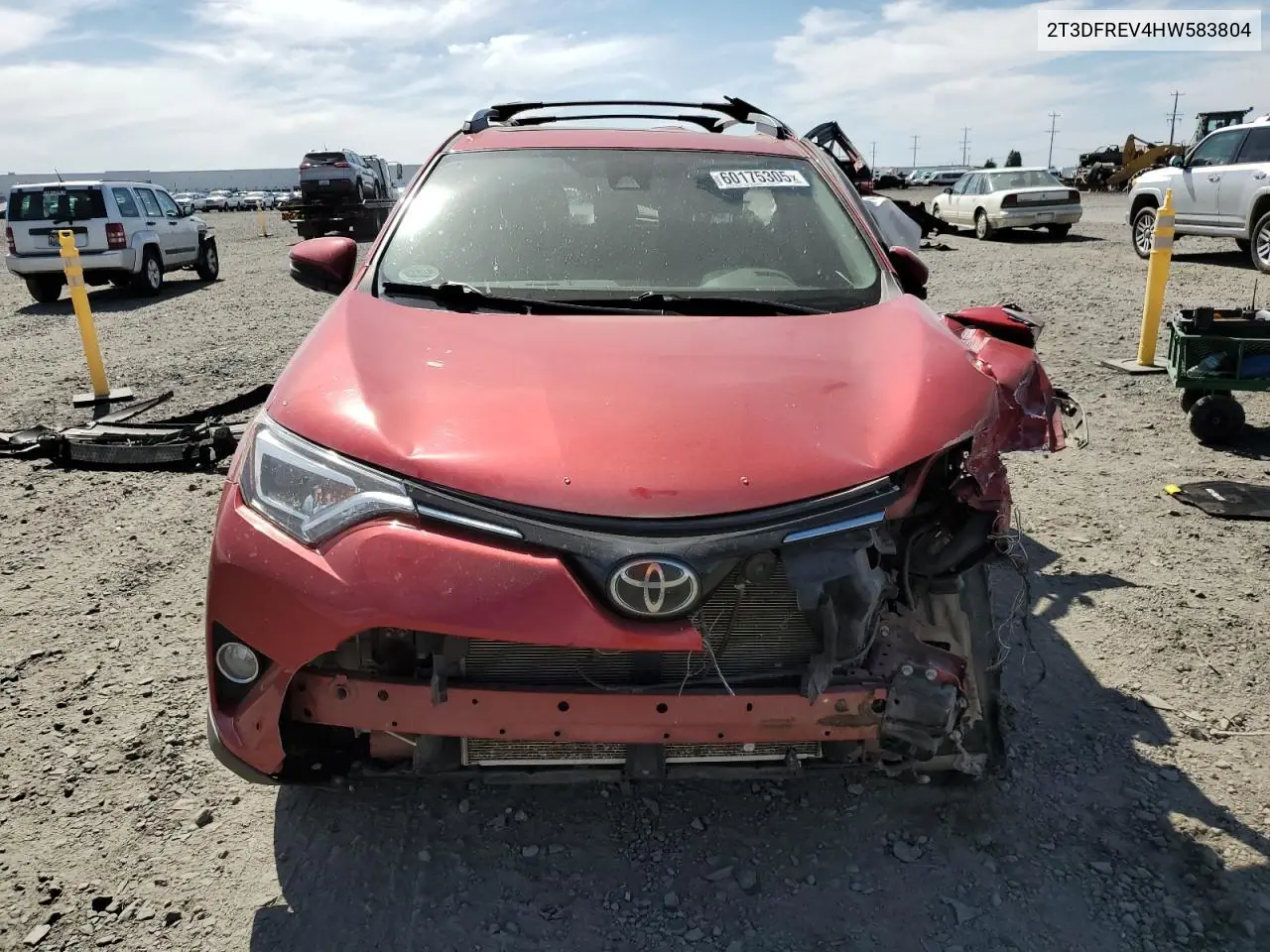 2017 Toyota Rav4 Limited VIN: 2T3DFREV4HW583804 Lot: 60175305