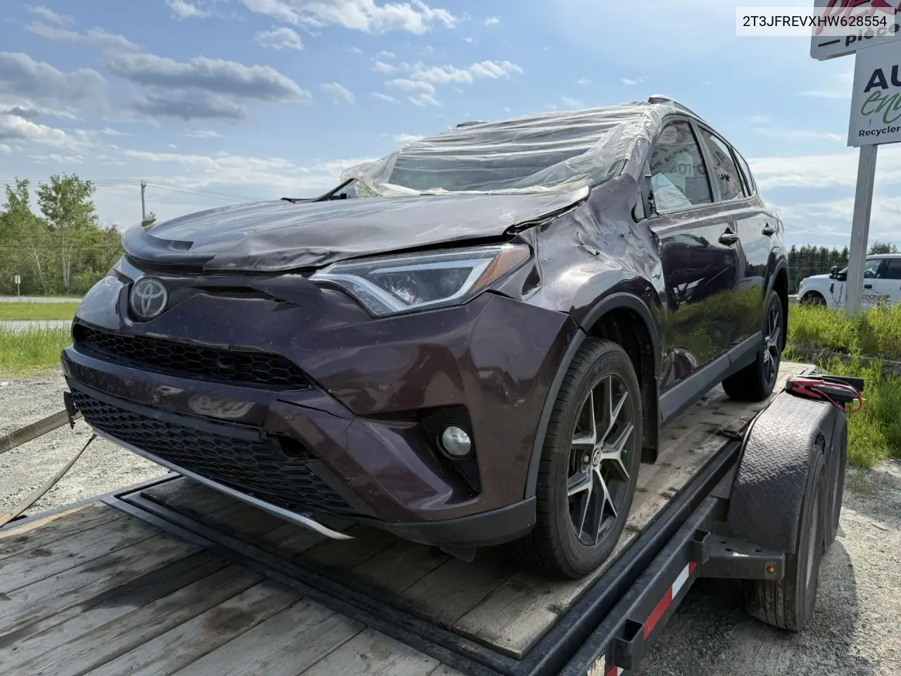 2017 Toyota Rav4 Se VIN: 2T3JFREVXHW628554 Lot: 61222355