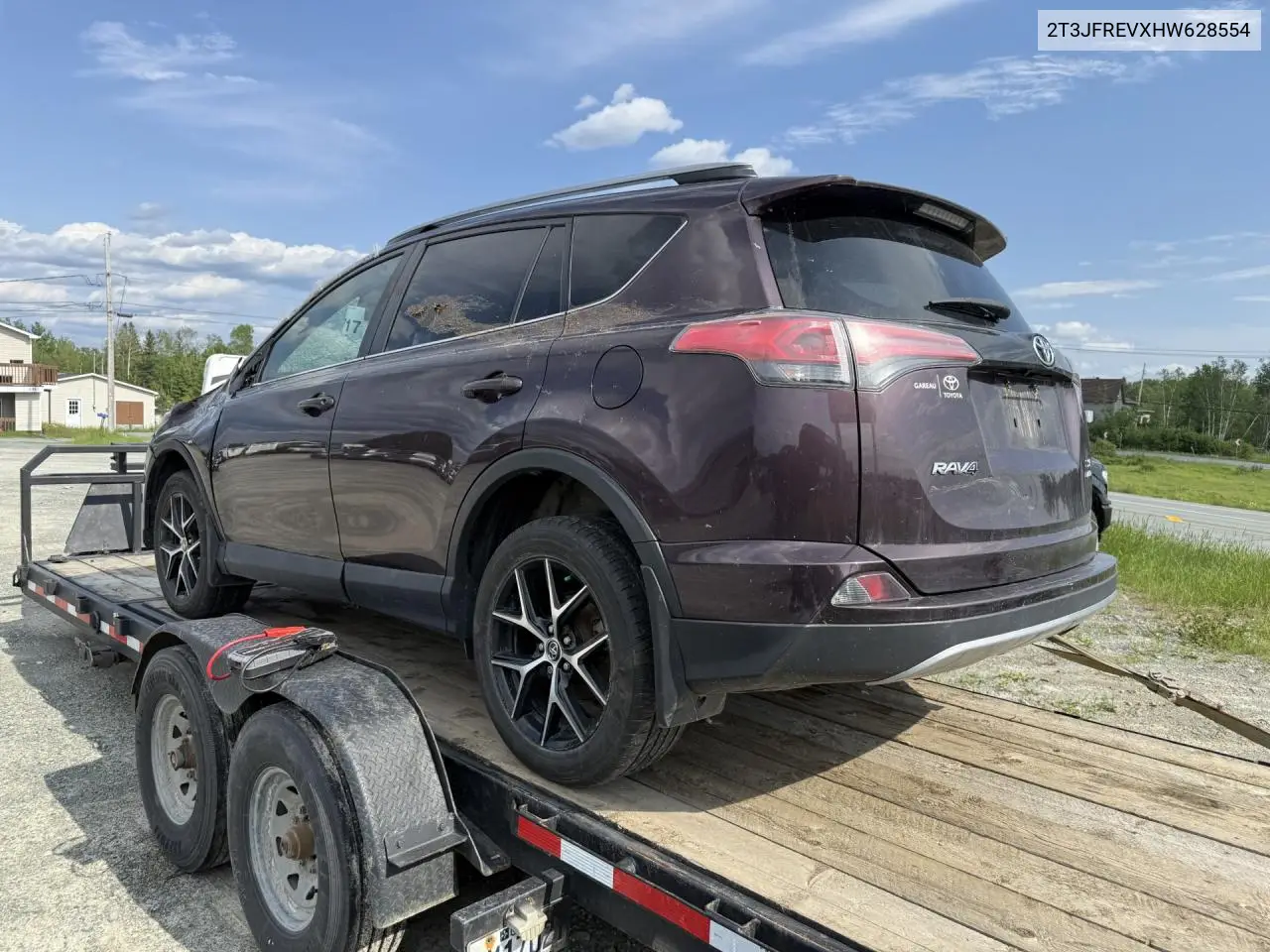 2017 Toyota Rav4 Se VIN: 2T3JFREVXHW628554 Lot: 61222355