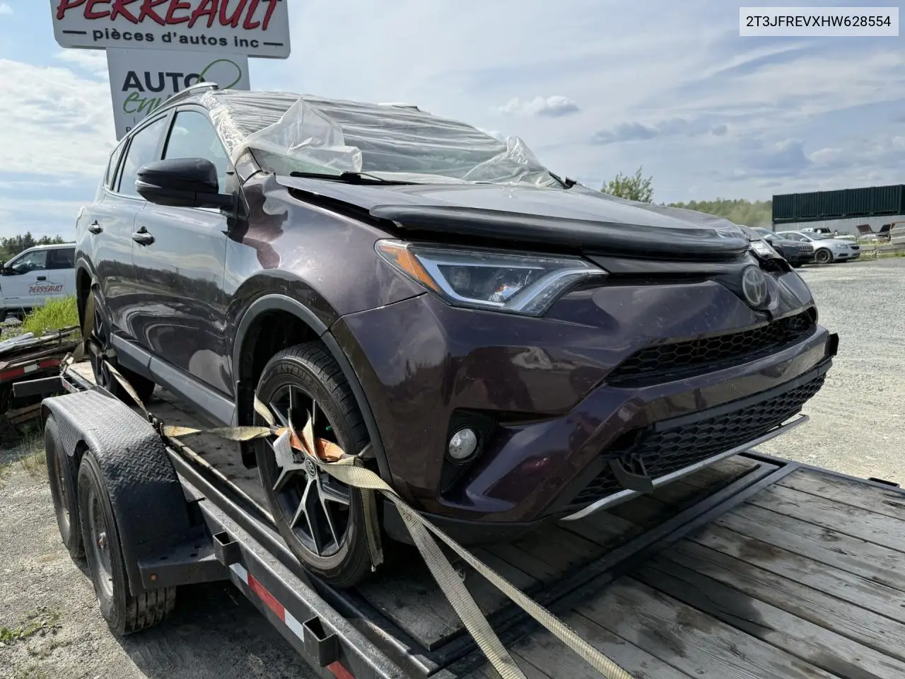 2017 Toyota Rav4 Se VIN: 2T3JFREVXHW628554 Lot: 61222355