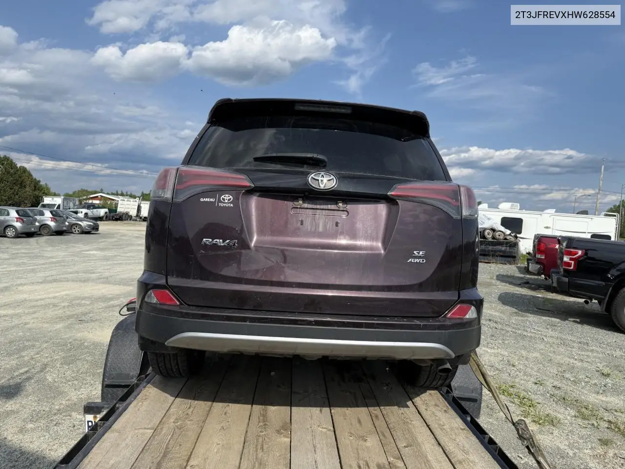 2017 Toyota Rav4 Se VIN: 2T3JFREVXHW628554 Lot: 61222355