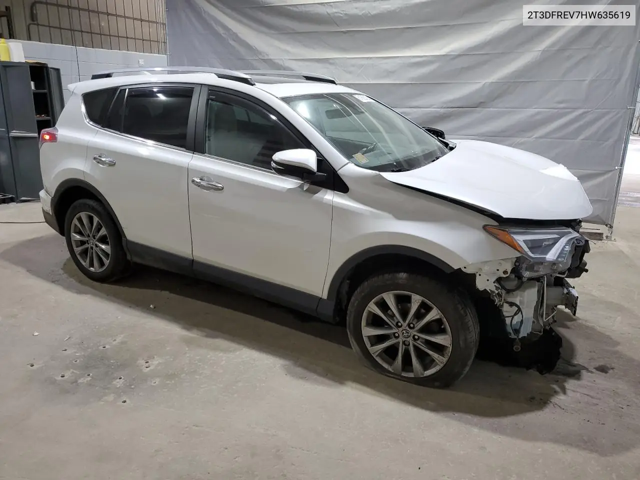 2017 Toyota Rav4 Limited VIN: 2T3DFREV7HW635619 Lot: 61992455