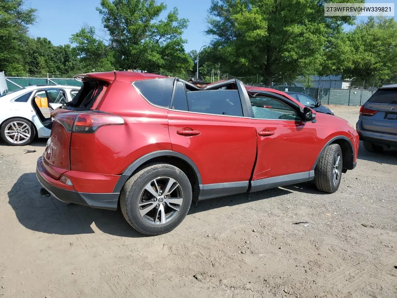 2017 Toyota Rav4 Xle VIN: 2T3WFREV0HW339821 Lot: 62267175
