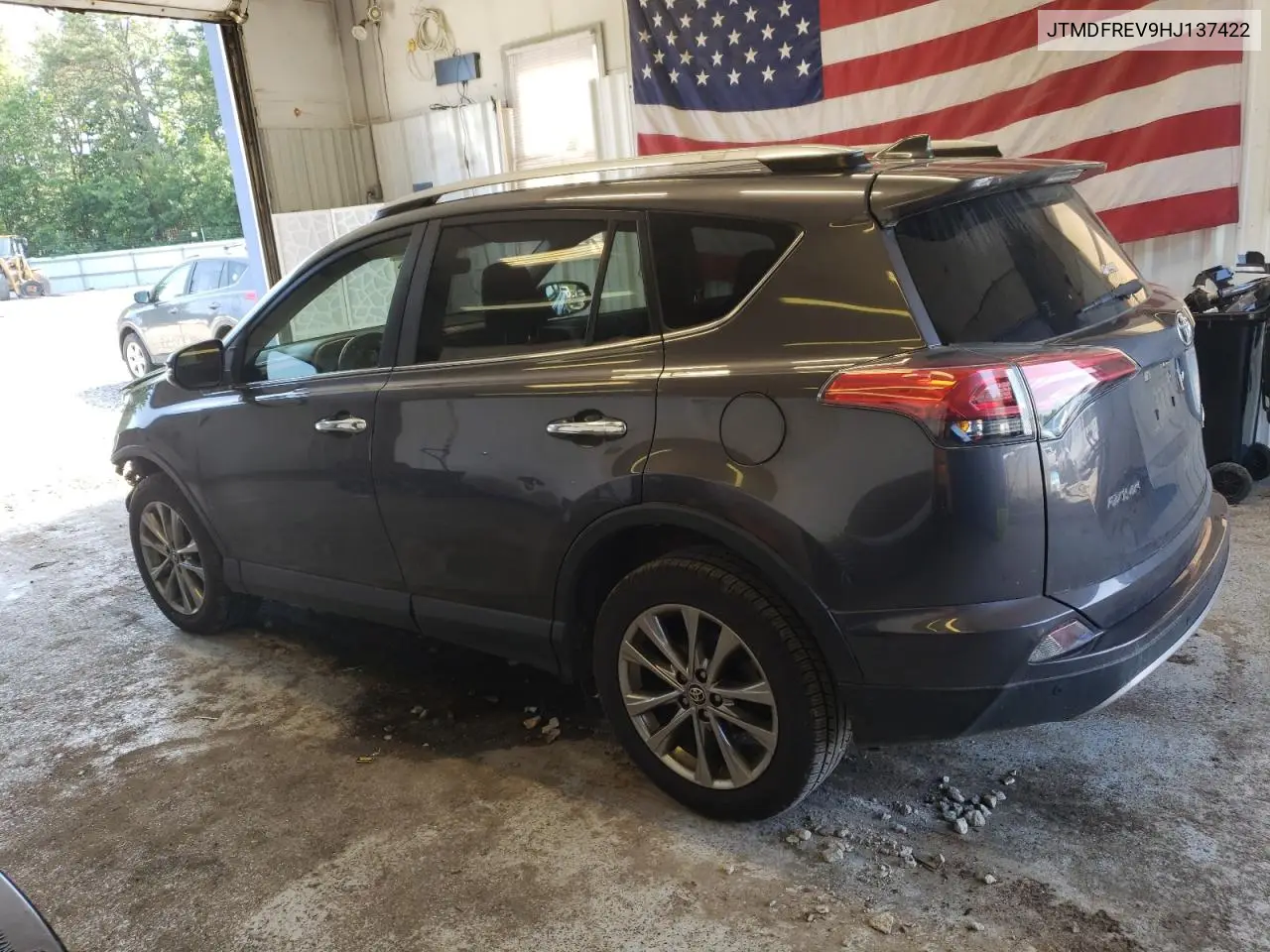 2017 Toyota Rav4 Limited VIN: JTMDFREV9HJ137422 Lot: 62359005