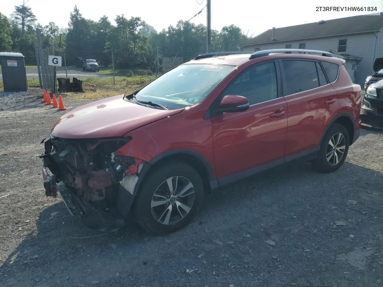 2017 Toyota Rav4 Xle VIN: 2T3RFREV1HW661834 Lot: 62630685