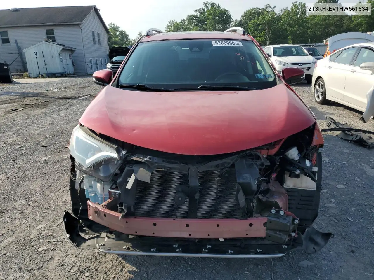 2017 Toyota Rav4 Xle VIN: 2T3RFREV1HW661834 Lot: 62630685