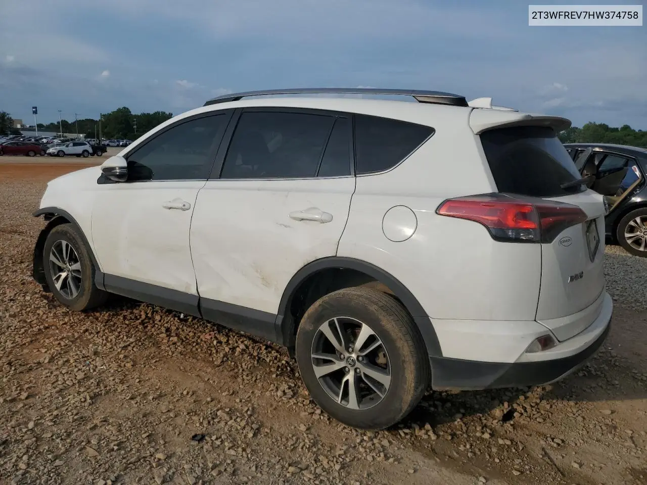 2017 Toyota Rav4 Xle VIN: 2T3WFREV7HW374758 Lot: 62653955