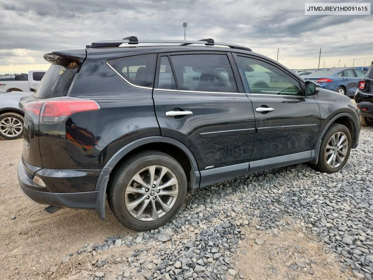 2017 Toyota Rav4 Hv Limited VIN: JTMDJREV1HD091615 Lot: 62661655