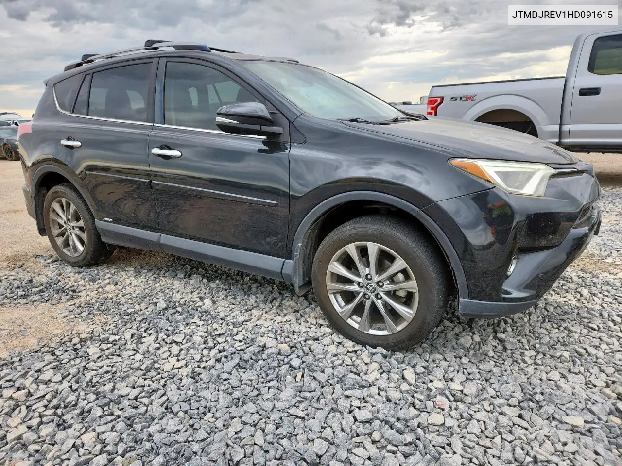 2017 Toyota Rav4 Hv Limited VIN: JTMDJREV1HD091615 Lot: 62661655