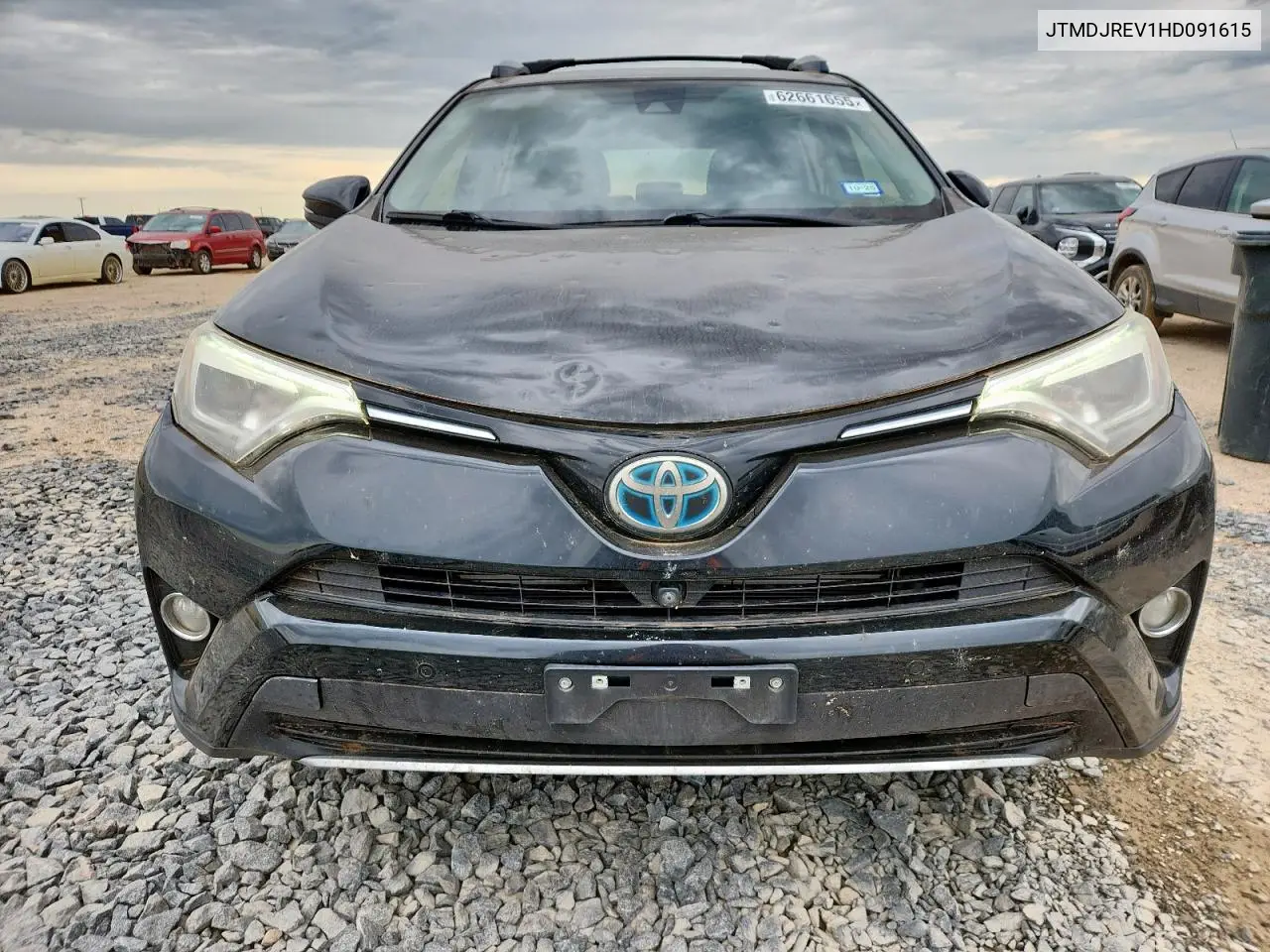 2017 Toyota Rav4 Hv Limited VIN: JTMDJREV1HD091615 Lot: 62661655
