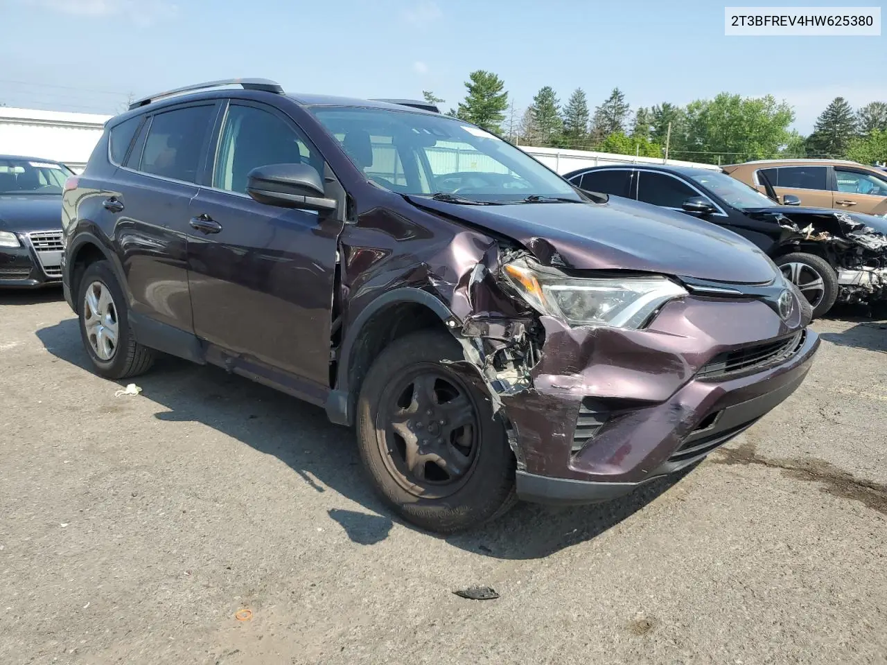 2017 Toyota Rav4 Le VIN: 2T3BFREV4HW625380 Lot: 62745385
