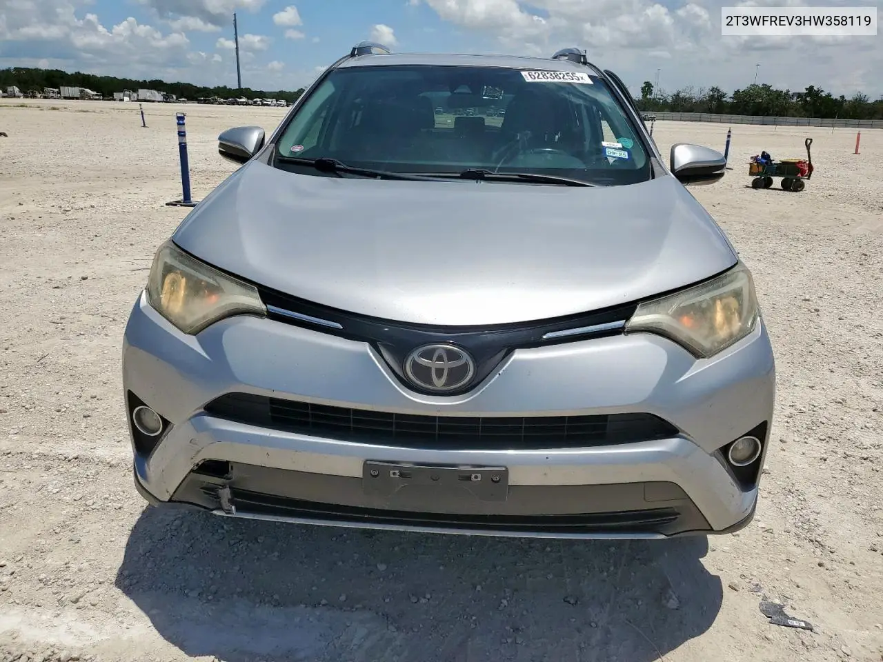 2017 Toyota Rav4 Xle VIN: 2T3WFREV3HW358119 Lot: 62838255