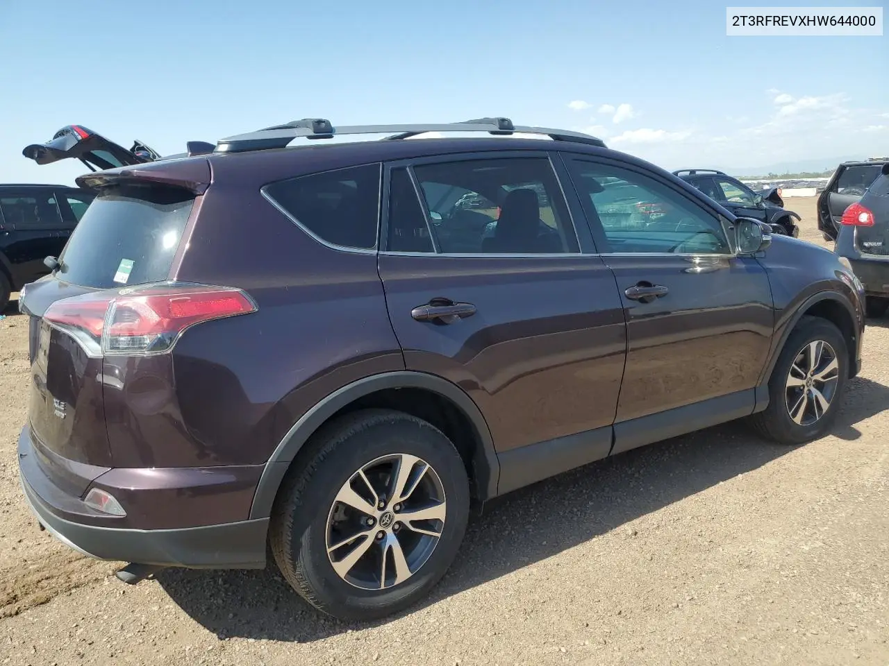 2017 Toyota Rav4 Xle VIN: 2T3RFREVXHW644000 Lot: 62877305