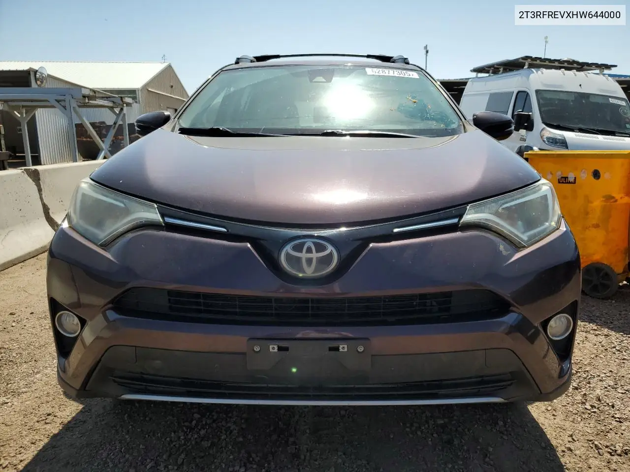 2017 Toyota Rav4 Xle VIN: 2T3RFREVXHW644000 Lot: 62877305