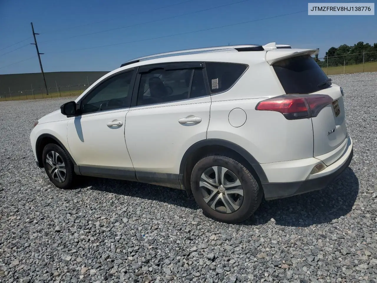 2017 Toyota Rav4 Le VIN: JTMZFREV8HJ138776 Lot: 62880175