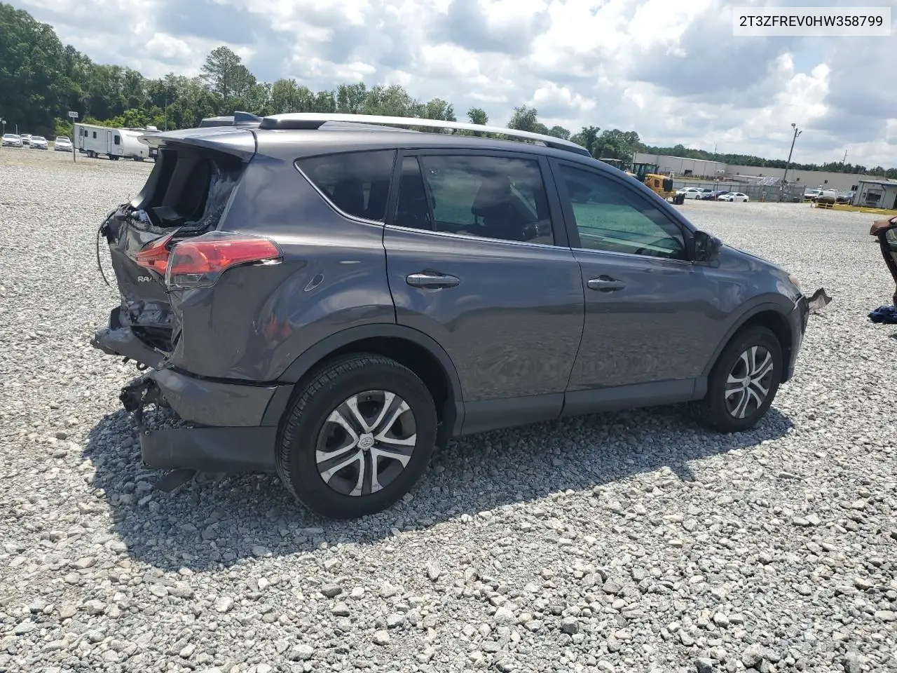 2017 Toyota Rav4 Le VIN: 2T3ZFREV0HW358799 Lot: 62984685