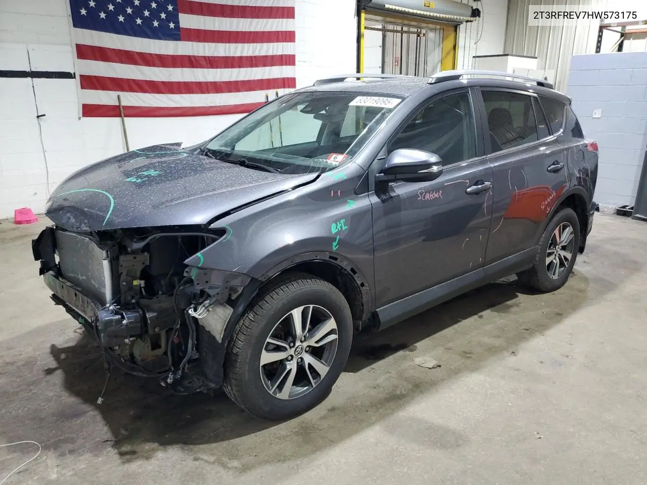 2017 Toyota Rav4 Xle VIN: 2T3RFREV7HW573175 Lot: 63019095