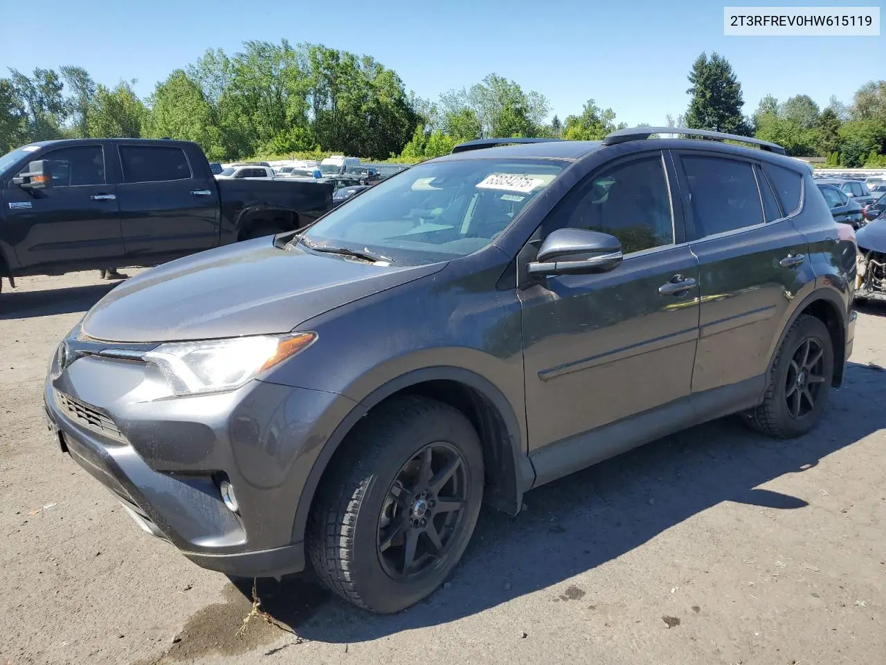 2017 Toyota Rav4 Xle VIN: 2T3RFREV0HW615119 Lot: 63034275