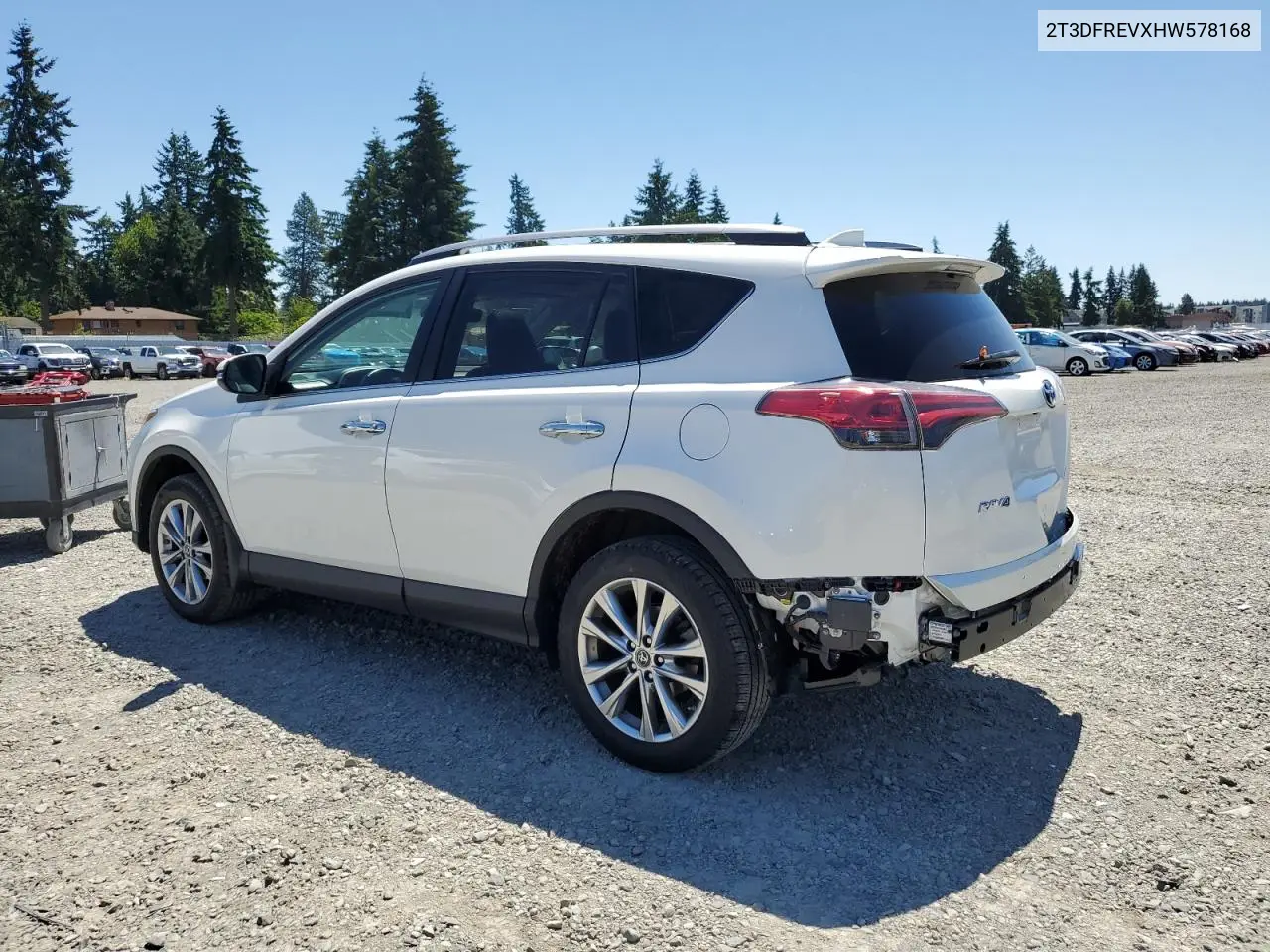 2017 Toyota Rav4 Limited VIN: 2T3DFREVXHW578168 Lot: 63052005