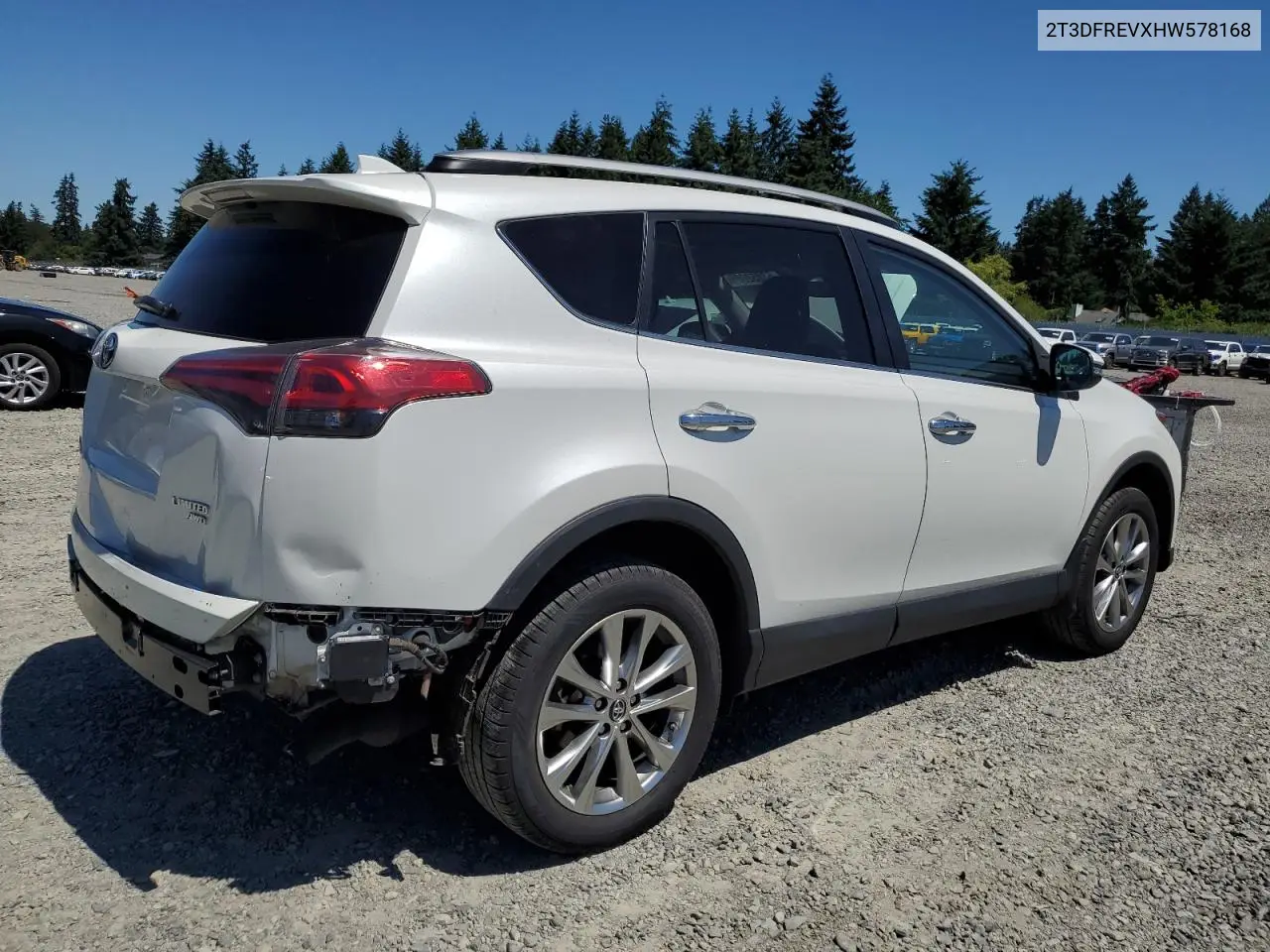 2017 Toyota Rav4 Limited VIN: 2T3DFREVXHW578168 Lot: 63052005
