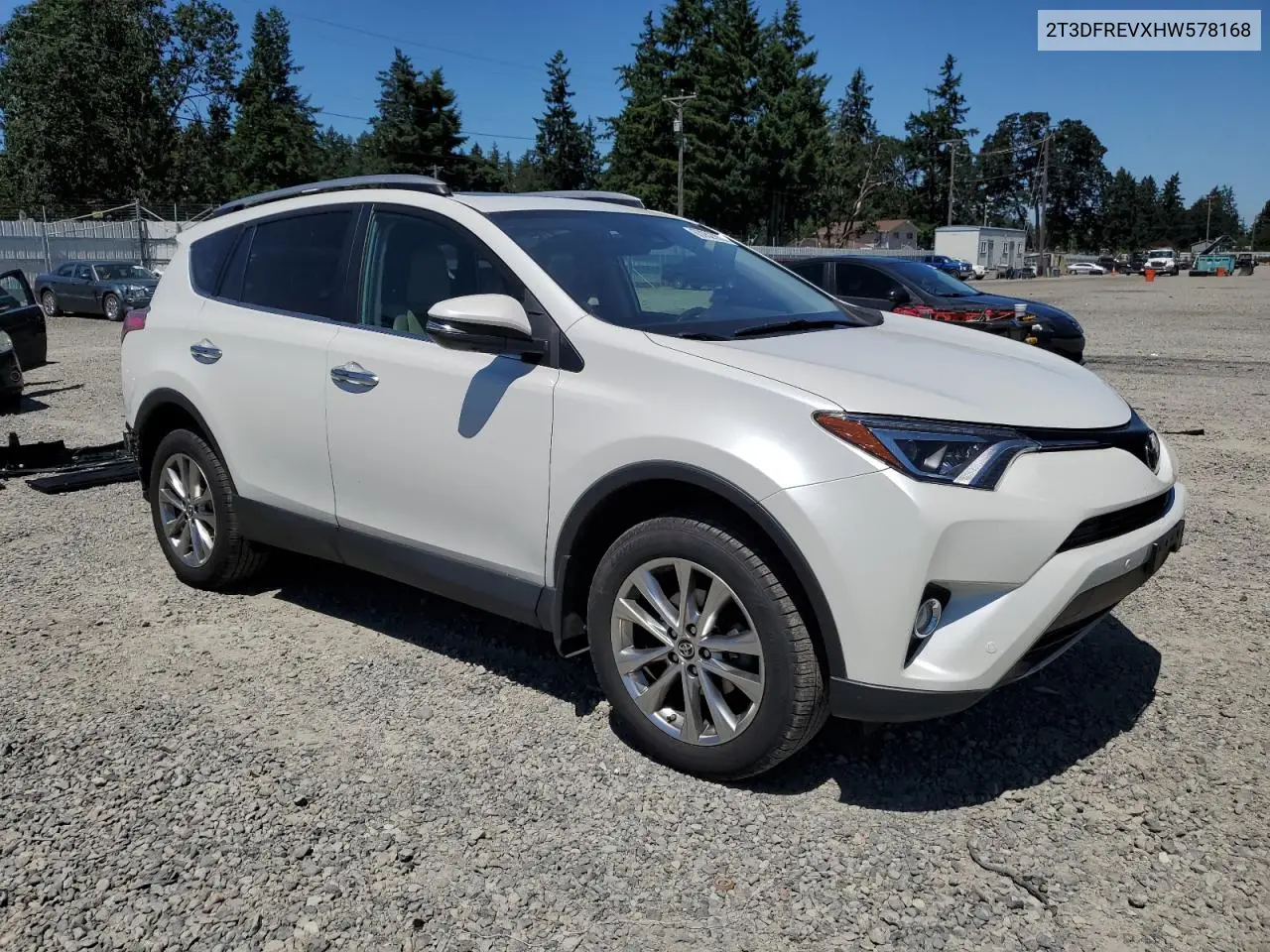 2017 Toyota Rav4 Limited VIN: 2T3DFREVXHW578168 Lot: 63052005