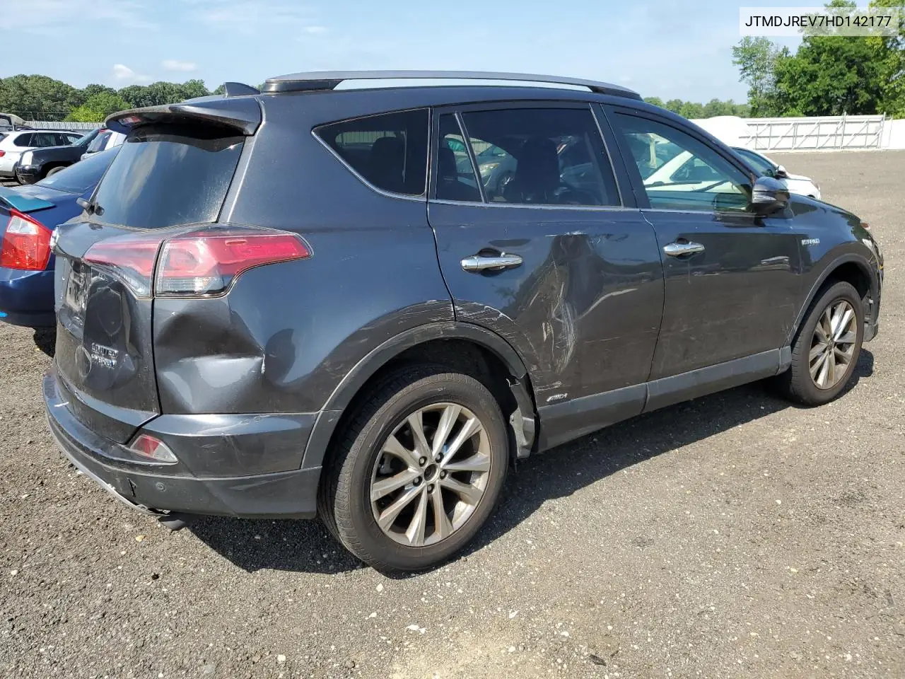 2017 Toyota Rav4 Hv Limited VIN: JTMDJREV7HD142177 Lot: 63115635