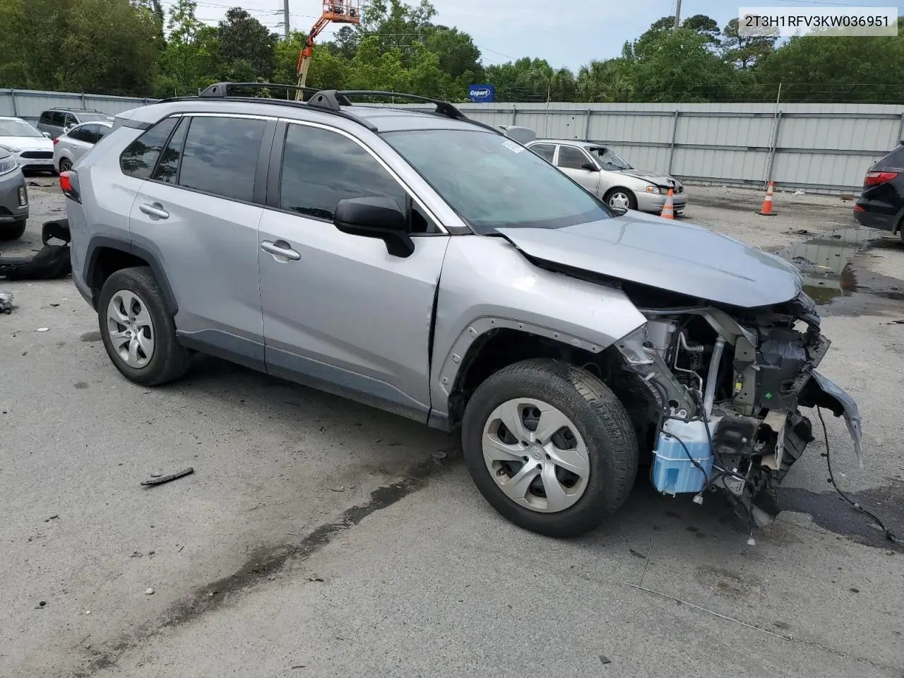 2019 Toyota Rav4 Le VIN: 2T3H1RFV3KW036951 Lot: 54156495