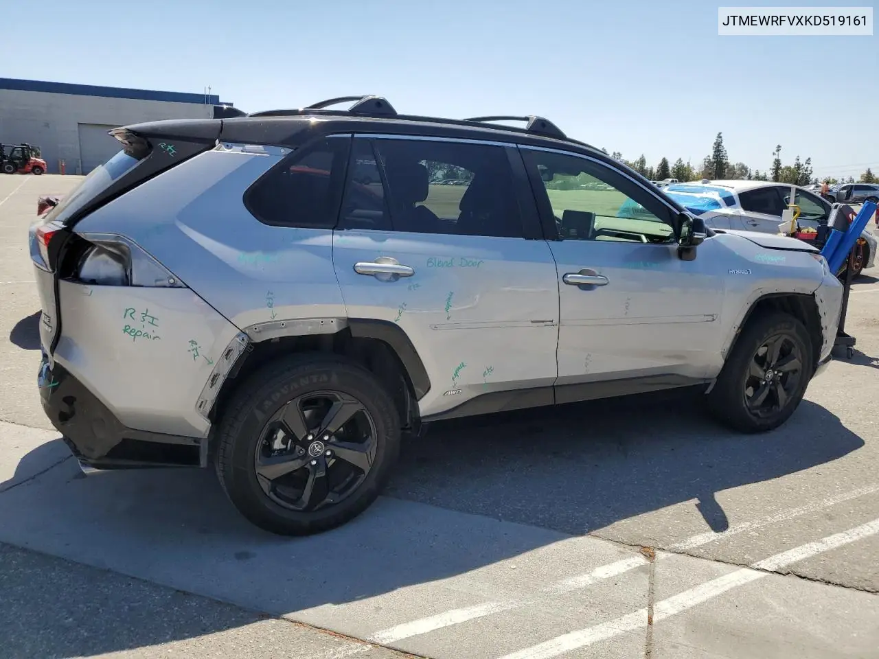 2019 Toyota Rav4 Xse VIN: JTMEWRFVXKD519161 Lot: 56267625