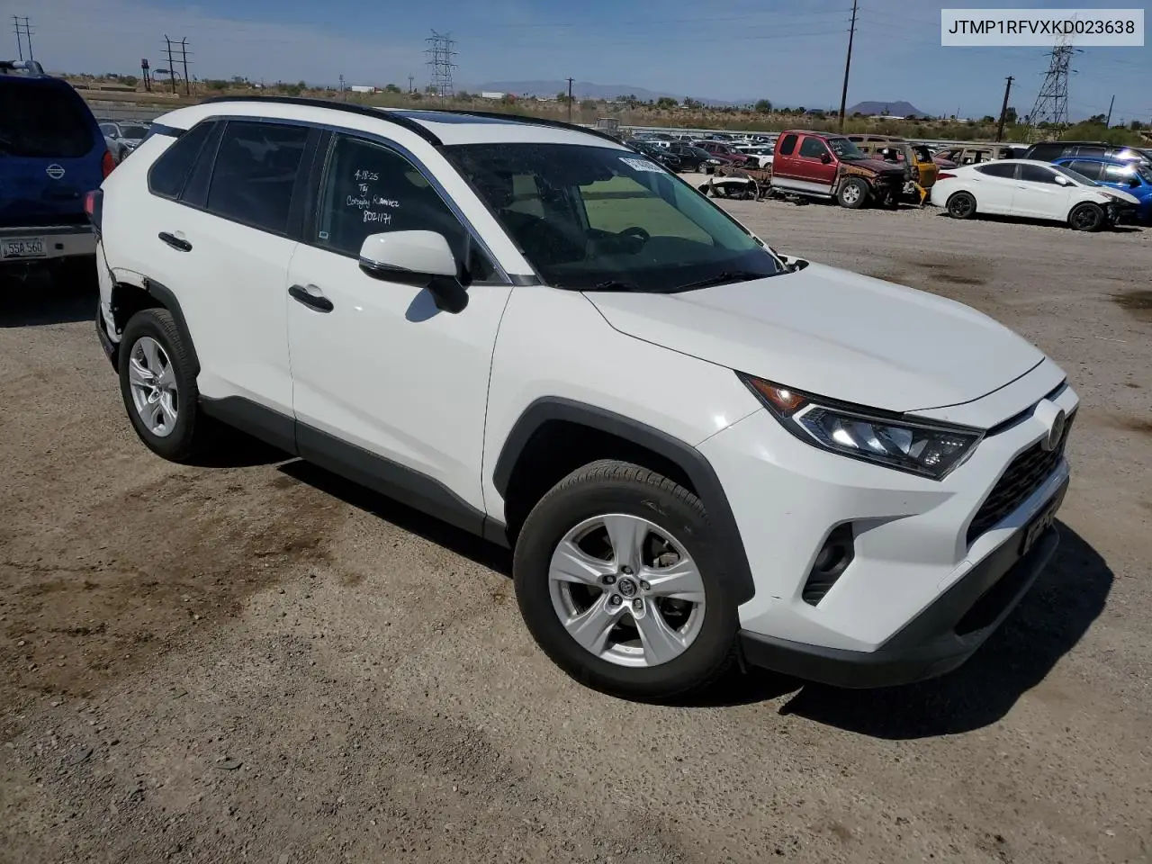 2019 Toyota Rav4 Xle VIN: JTMP1RFVXKD023638 Lot: 57143605