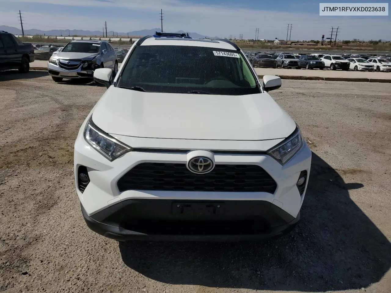 2019 Toyota Rav4 Xle VIN: JTMP1RFVXKD023638 Lot: 57143605