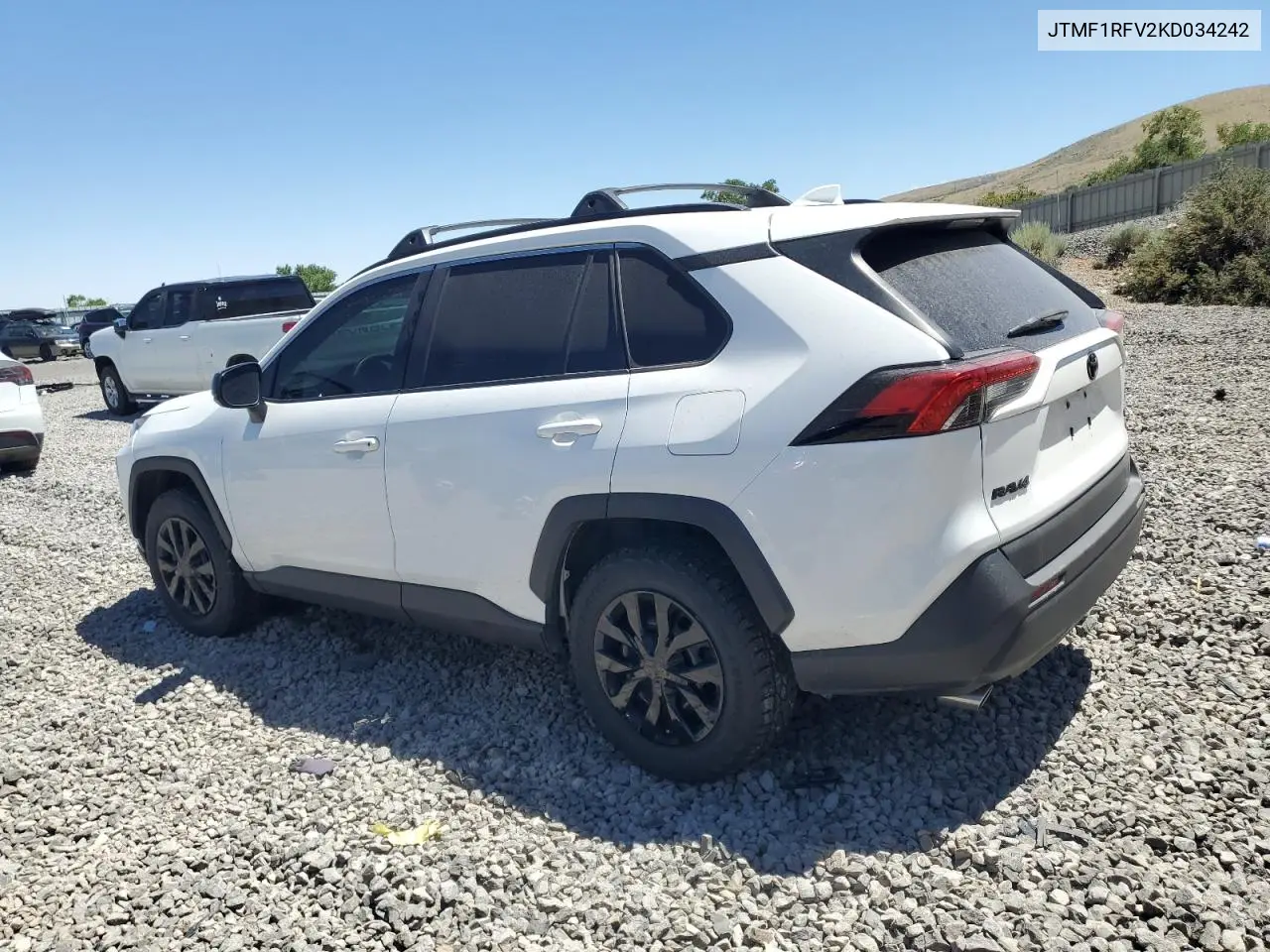 2019 Toyota Rav4 Le VIN: JTMF1RFV2KD034242 Lot: 61819065