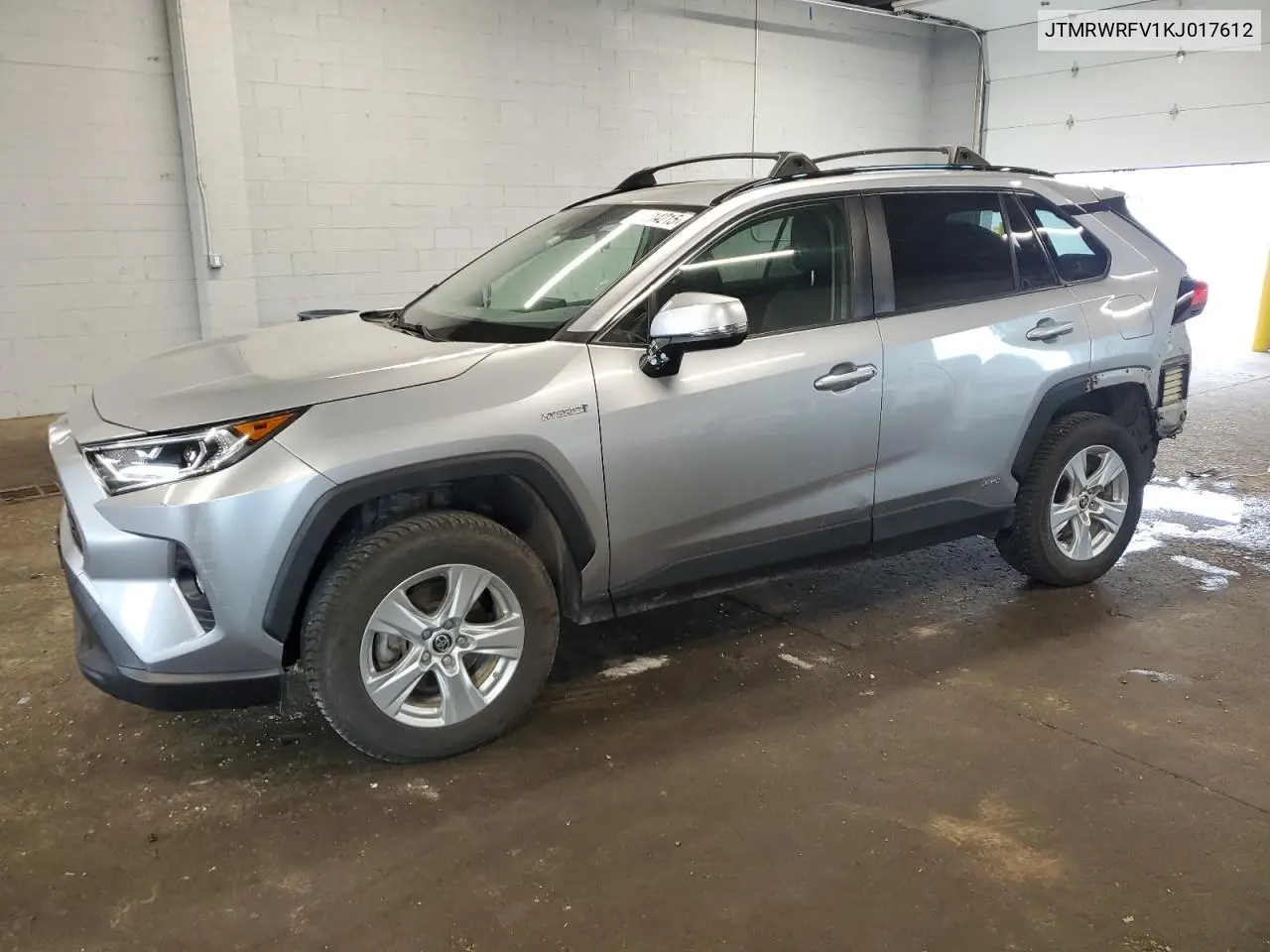 2019 Toyota Rav4 Xle VIN: JTMRWRFV1KJ017612 Lot: 62714215