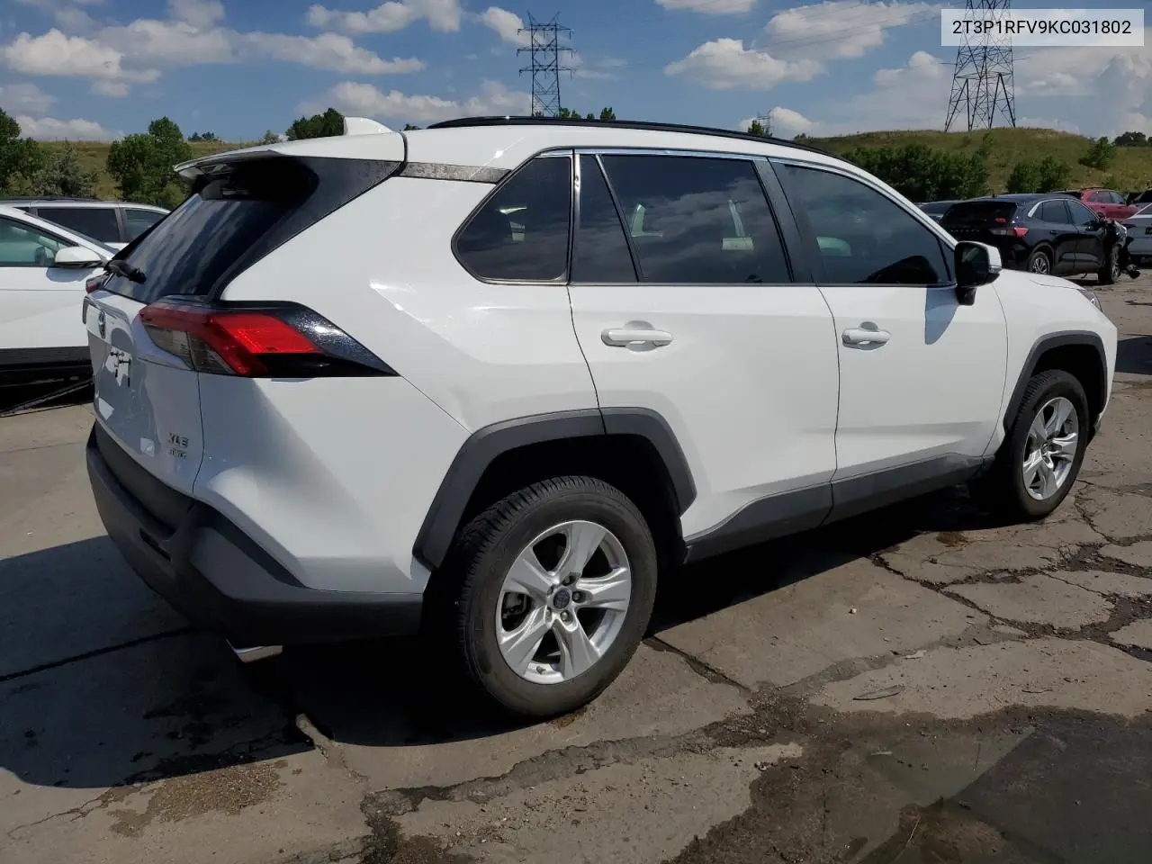 2019 Toyota Rav4 Xle VIN: 2T3P1RFV9KC031802 Lot: 62764895