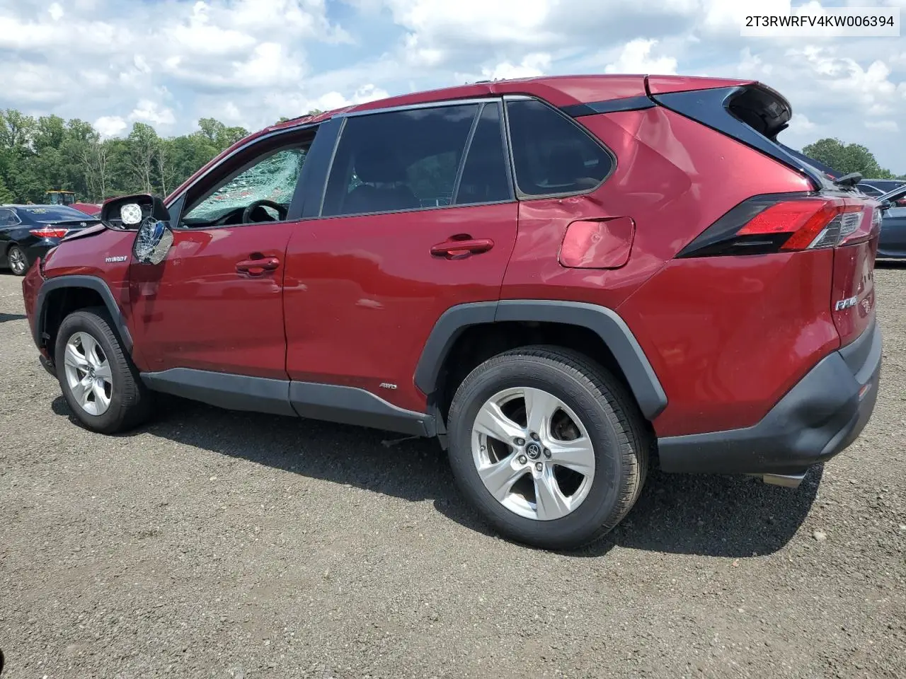 2019 Toyota Rav4 Xle VIN: 2T3RWRFV4KW006394 Lot: 62928805