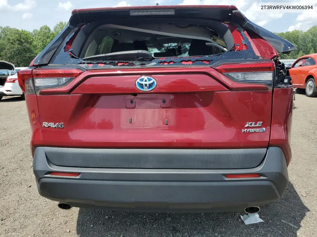 2019 Toyota Rav4 Xle VIN: 2T3RWRFV4KW006394 Lot: 62928805