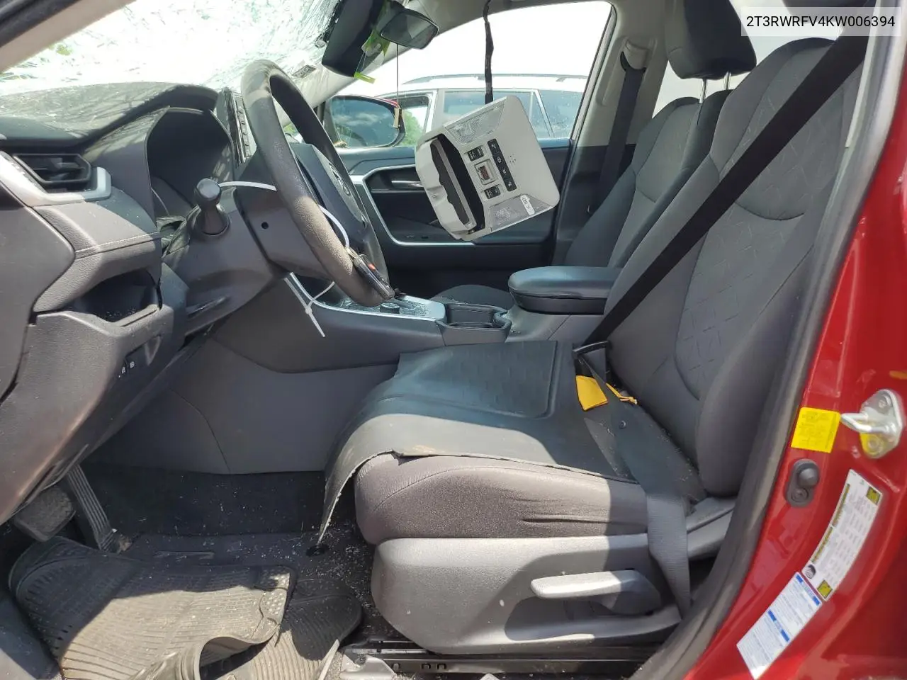 2019 Toyota Rav4 Xle VIN: 2T3RWRFV4KW006394 Lot: 62928805