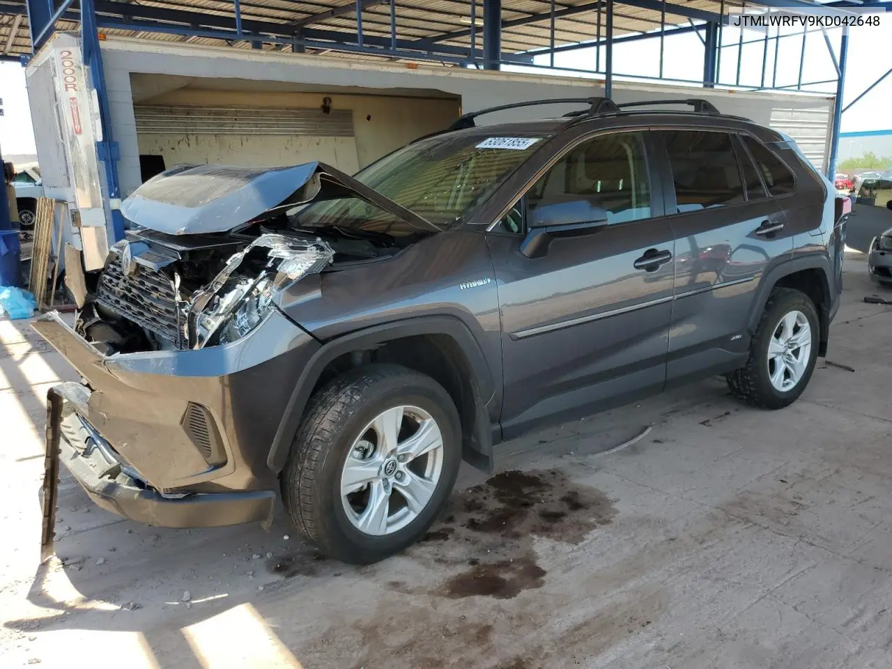 2019 Toyota Rav4 Le VIN: JTMLWRFV9KD042648 Lot: 63061855