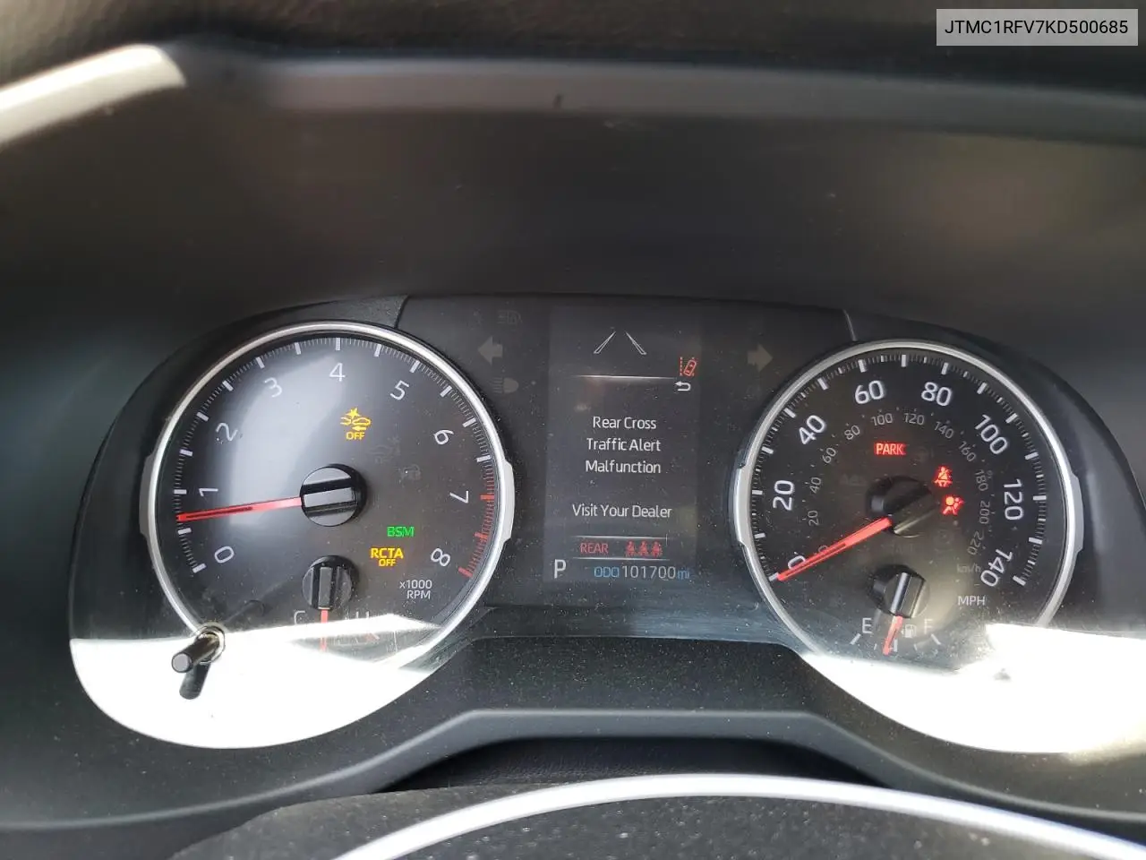 2019 Toyota Rav4 Xle Premium VIN: JTMC1RFV7KD500685 Lot: 63445775