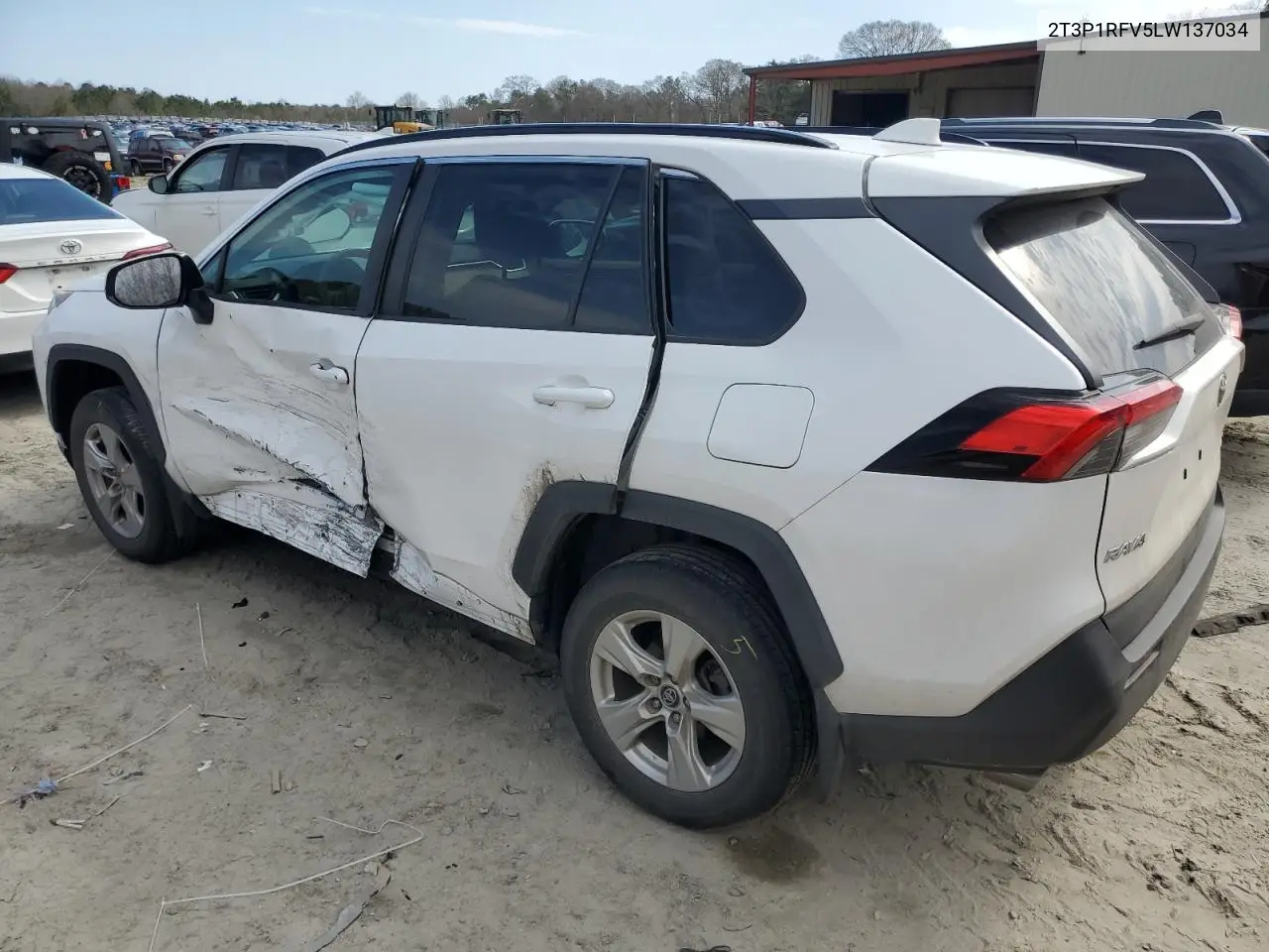 2020 Toyota Rav4 Xle VIN: 2T3P1RFV5LW137034 Lot: 50709555