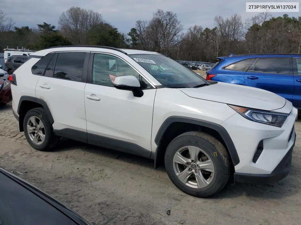 2020 Toyota Rav4 Xle VIN: 2T3P1RFV5LW137034 Lot: 50709555