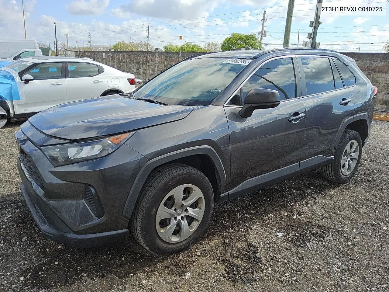 2020 Toyota Rav4 Le VIN: 2T3H1RFVXLC040725 Lot: 53124575