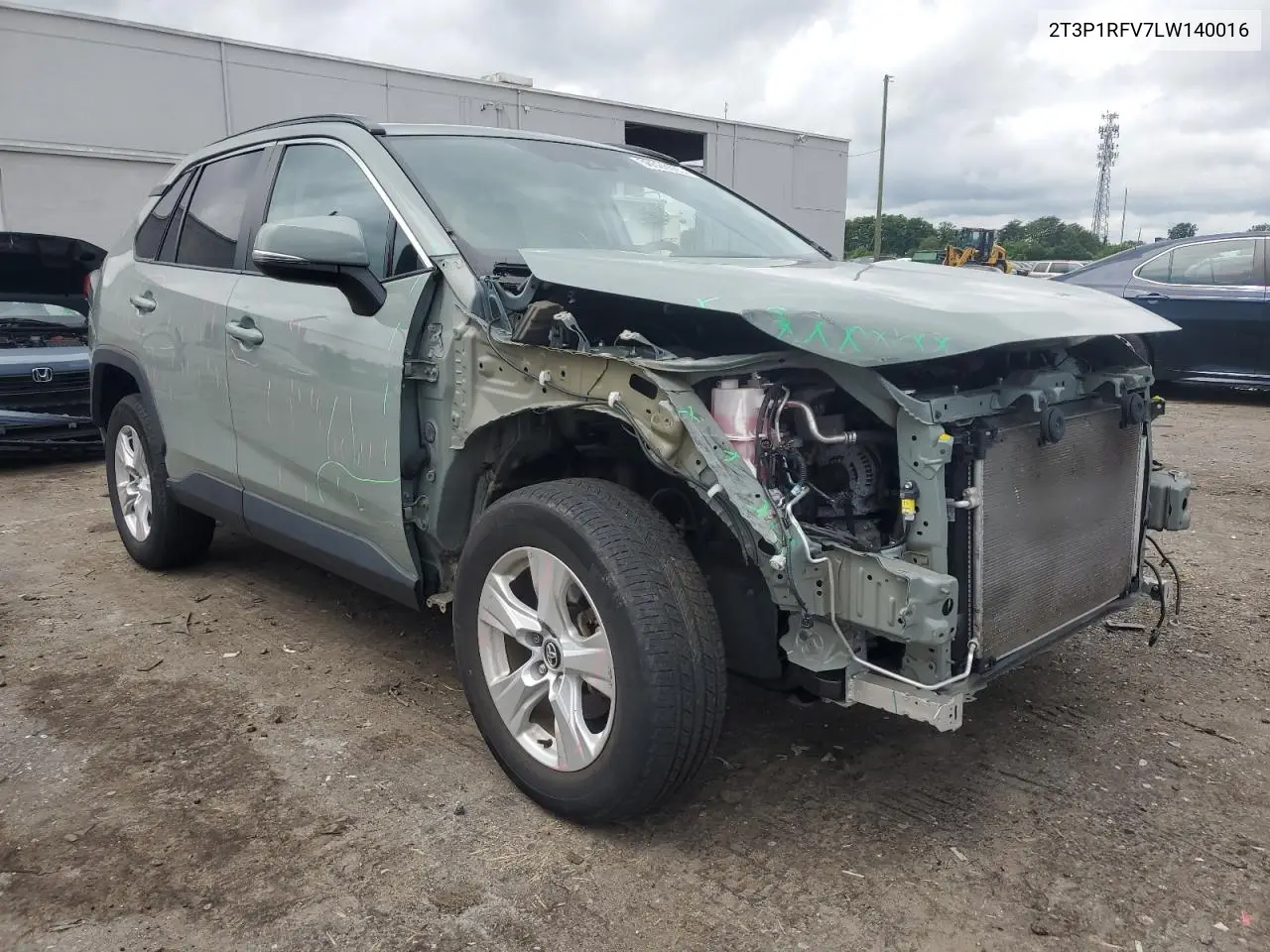 2020 Toyota Rav4 Xle VIN: 2T3P1RFV7LW140016 Lot: 56528655