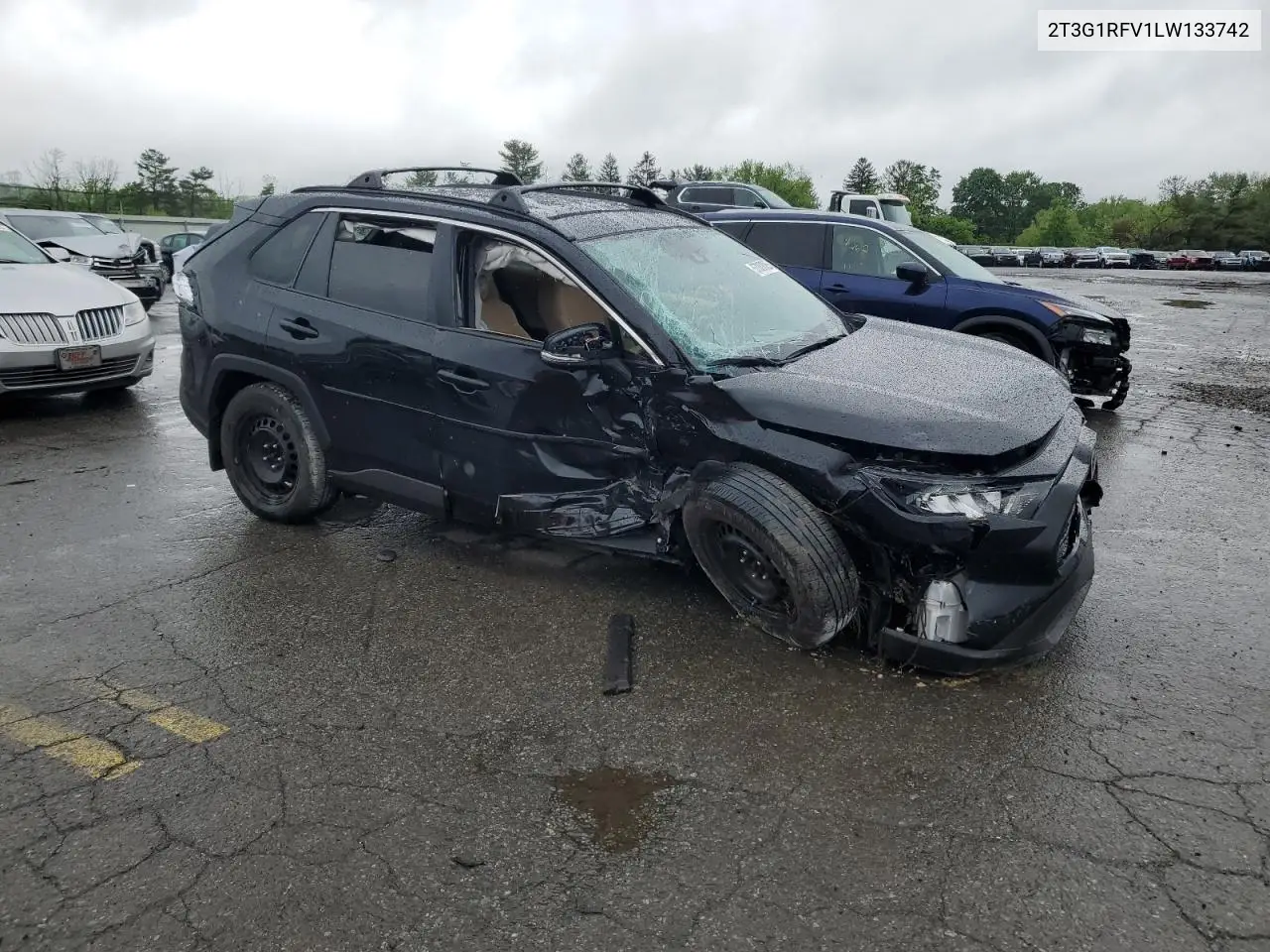 2020 Toyota Rav4 Le VIN: 2T3G1RFV1LW133742 Lot: 57030085