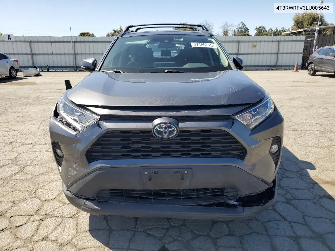 2020 Toyota Rav4 Xle VIN: 4T3RWRFV3LU005643 Lot: 57100715