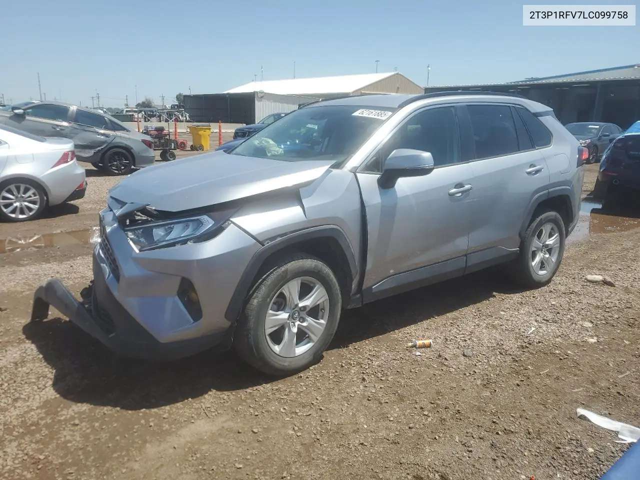 2020 Toyota Rav4 Xle VIN: 2T3P1RFV7LC099758 Lot: 62161885