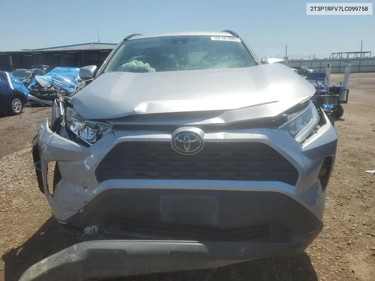 2020 Toyota Rav4 Xle VIN: 2T3P1RFV7LC099758 Lot: 62161885