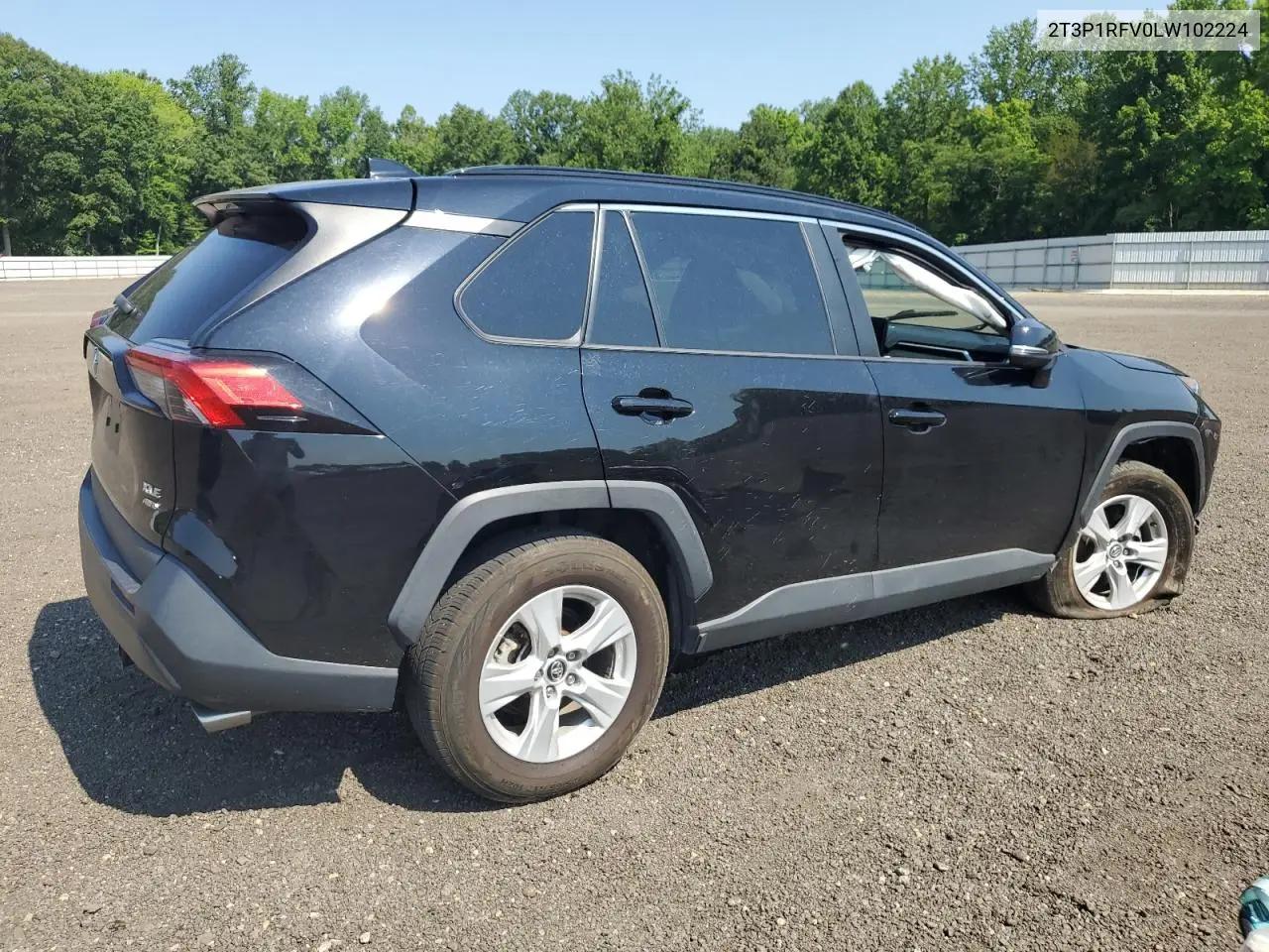 2020 Toyota Rav4 Xle VIN: 2T3P1RFV0LW102224 Lot: 62390525