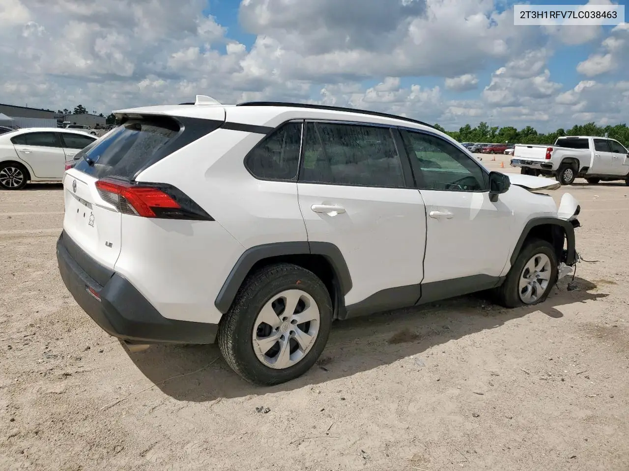 2020 Toyota Rav4 Le VIN: 2T3H1RFV7LC038463 Lot: 62685035