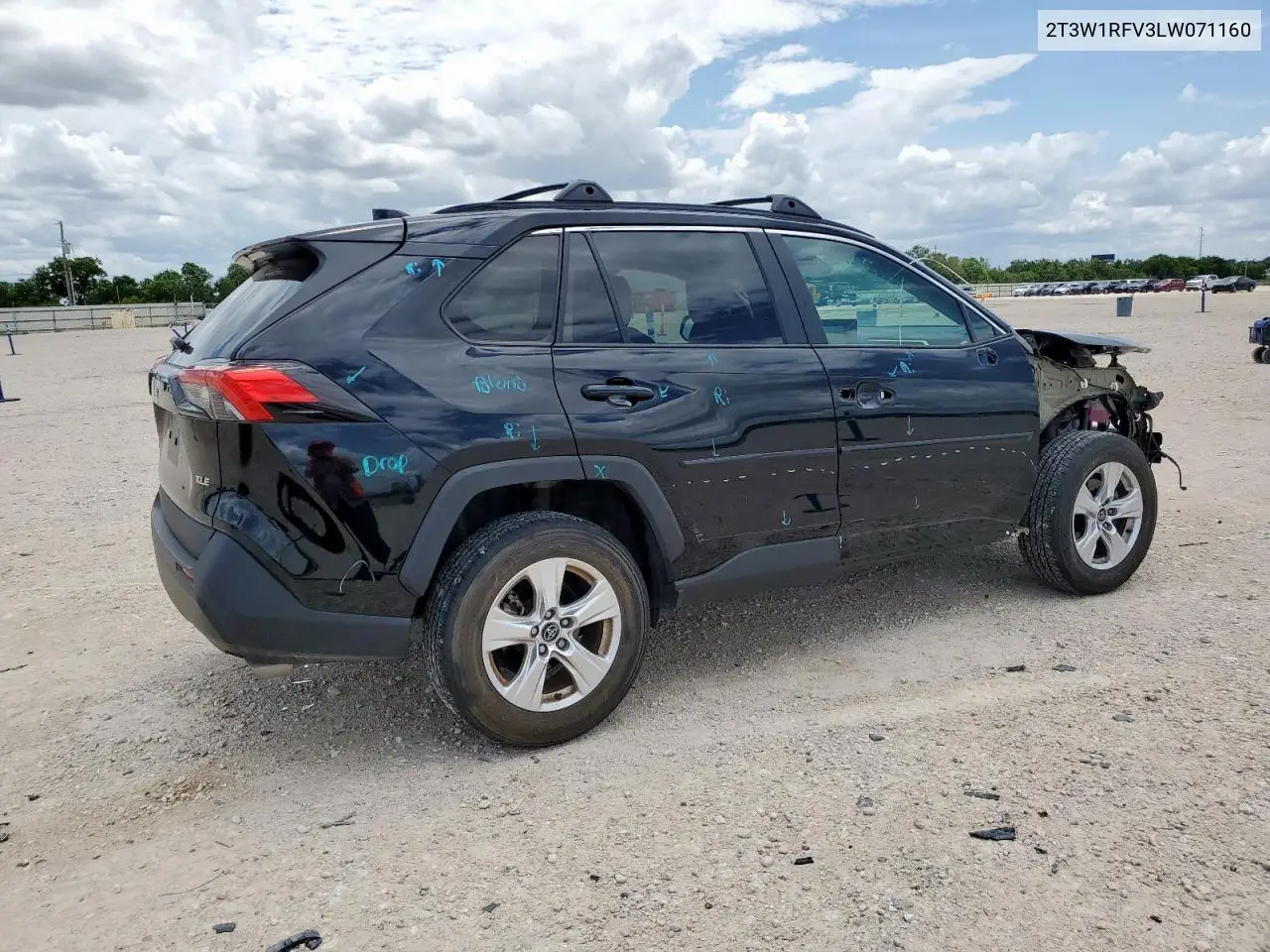 2020 Toyota Rav4 Xle VIN: 2T3W1RFV3LW071160 Lot: 62829975